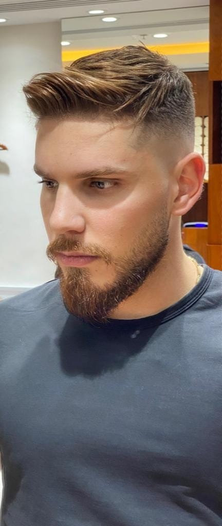 Men's haircut finished at Hair Beats Gents Salon